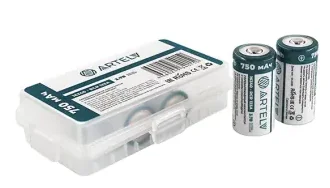 Аккумуляторная батарея ARTELV RCR123A 3.7V Li-lon 750 mAh