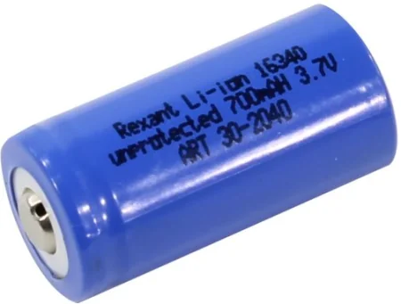 Аккумулятор 16340 Rexant 700mAh Li-ion